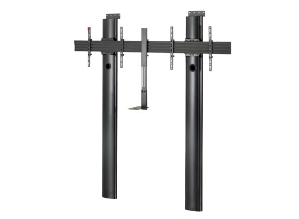 B-Tech BT8710 Premium Floor-To-Wall Twin Screen VC Stand - 2m