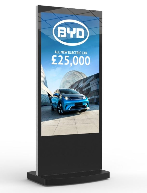 Alternative view of 55" Interactive Touch-Screen Freestanding Digital Poster