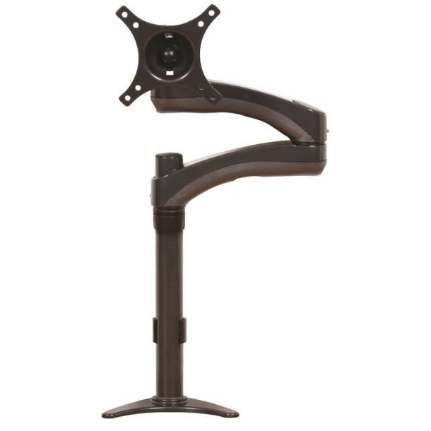 Alternative view of B-Tech 24" Double Arm Desk Mount With Tilt & Swivel | BT7373/B