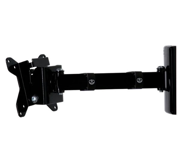 B-Tech 28" Single Arm Flat Screen Wall Mount With Tilt & Swivel | BT7512/PB