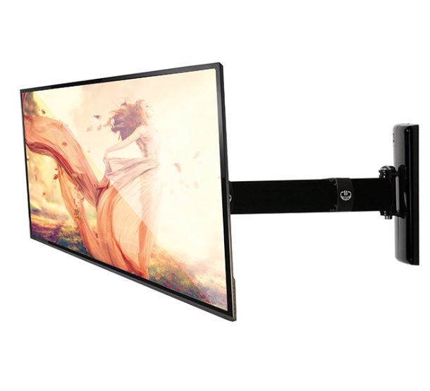Alternative view of B-Tech 28" Single Arm Flat Screen Wall Mount With Tilt & Swivel | BT7512/PB