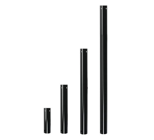 Alternative view of B-Tech - 0.5m System2 Floor to Ceiling Mount Pole Black - BT7850-050/B