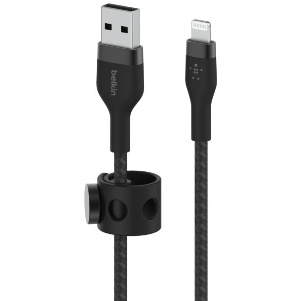 Alternative view of Belkin Silicone Lightning to USB-A Cable 30x More Durable | CAA010BT2MBK