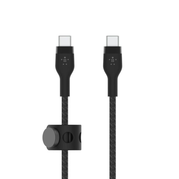 Belkin BoostCharge Pro-Flex Silicone USB-C to USB-C Cable 60W | CAB011BT1MBK