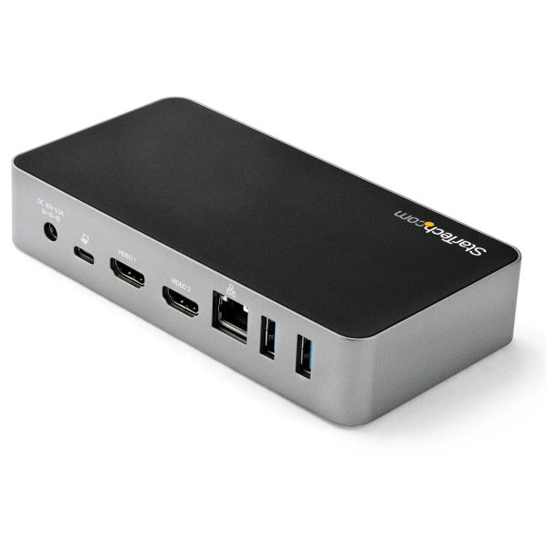 Alternative view of StarTech DK30CHHPDUK Notebook Dock/Port Replicator Wired USB 3.2 Gen 1 (3.1 Gen 1) Type-C Black, Silver