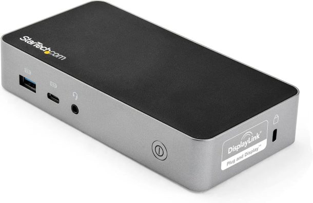 StarTech DK30CHHPDUK Notebook Dock/Port Replicator Wired USB 3.2 Gen 1 (3.1 Gen 1) Type-C Black, Silver