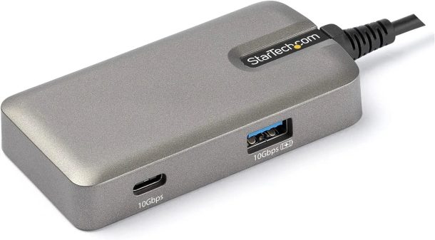 Alternative view of StarTech DKT31CHPD3 Notebook Dock/Port Replicator Wired USB 3.2 Gen 2 (3.1 Gen 2) Type-C Grey