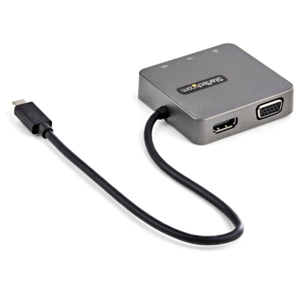 StarTech DKT31CHVL Notebook Dock/Port Replicator Wired USB 3.2 Gen 2 (3.1 Gen 2) Type-C Black, Silver