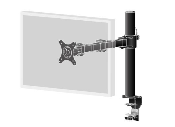 Alternative view of iiyama 10'' - 30'' Simple And Functional Single Desktop Arm | DS1001C-B1