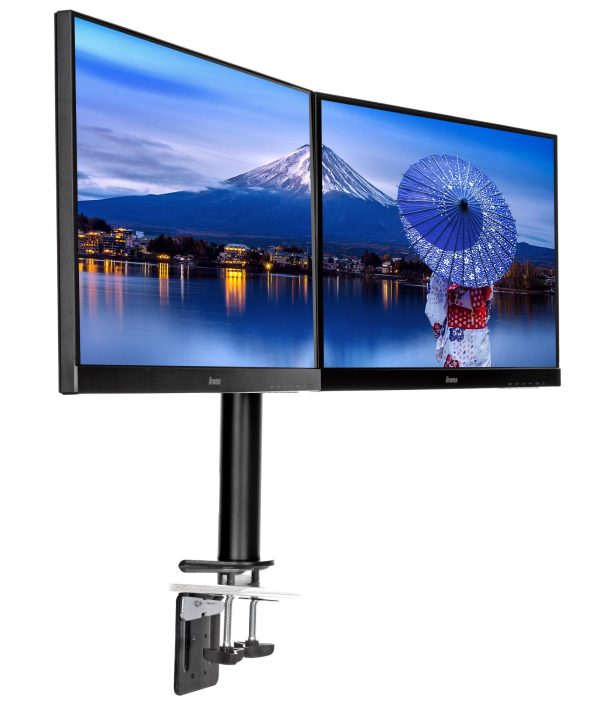 Alternative view of iiyama 30" Simple And Functional Dual Desktop Arm | DS1002C-B1