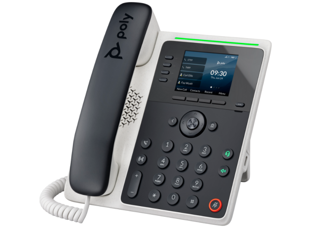 Alternative view of Poly Edge E220 IP Phone And PoE-Enabled | 82M87AA