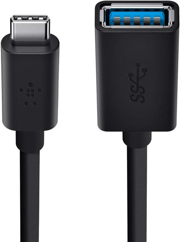 Alternative view of Belkin 3.0 USB-C to USB-A Adapter (USB-C Adapter) | F2CU036BTBLK