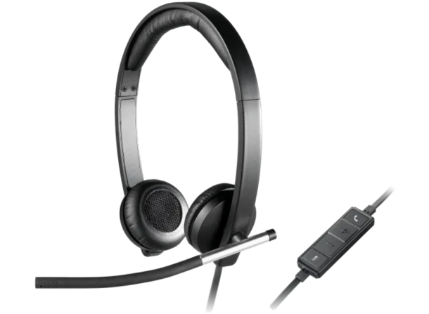 Alternative view of Logitech H650e Business Headset with Noise Cancelling Mic | 981-000514