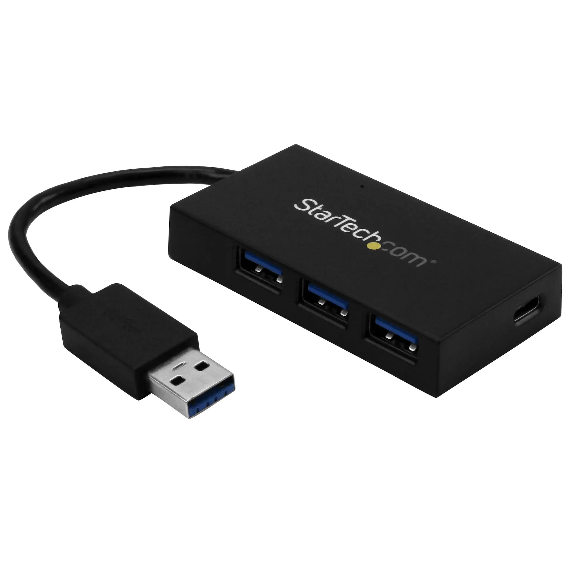StarTech HB30A3A1CSFS Interface Hub USB 3.2 Gen 1 (3.1 Gen 1) Type-A 5000 Mbit/s Black - Image 2