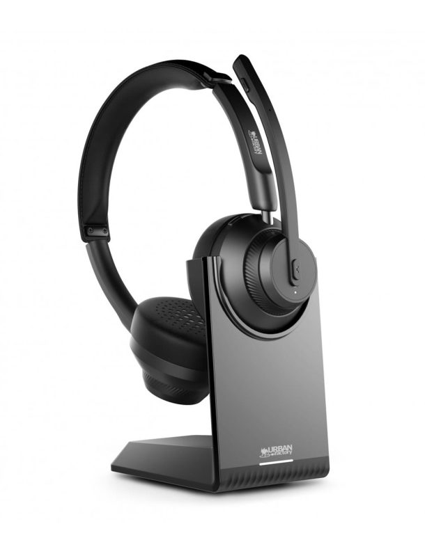 Alternative view of Urban Factory MOVEE PRO Headset Wireless Head-band Gaming USB Type-C Bluetooth Charging Stand Black | HBV65UF