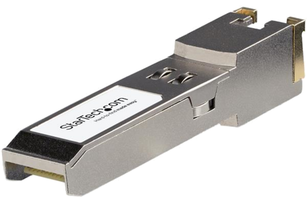 Alternative view of Startech 30m 10GBASE-T 10GE Gigabit Ethernet SFP+ to RJ45 Cat6/Cat5e