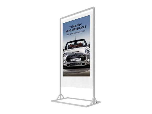 Alternative view of Allsee 43" Superslim Freestanding Double-Sided Digital Posters
