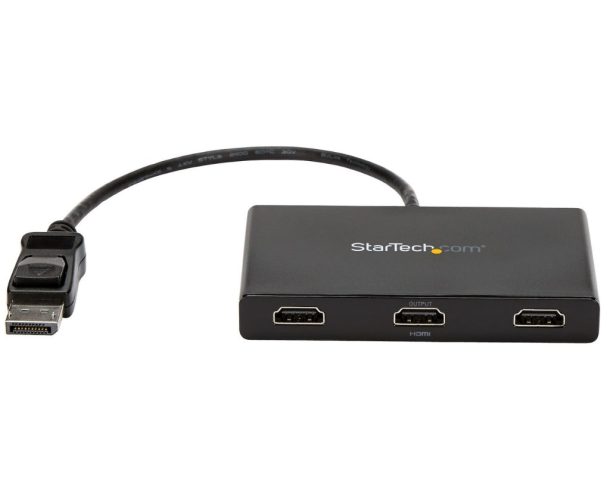 Startech 3-Port Multi Monitor Adapter - DisplayPort 1.2 to 3x HDMI MST Hub | MSTDP123HD