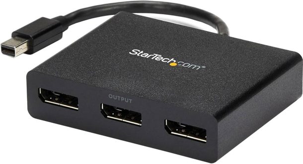 Alternative view of Startech 3-Port Multi Monitor Adapter - Mini DisplayPort to DisplayPort MST Hub | MSTMDP123DP