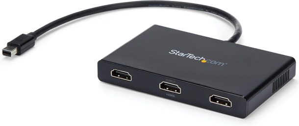 Alternative view of Startech 3-Port Multi Monitor Adapter - Mini DisplayPort to HDMI MST Hub | MSTMDP123HD