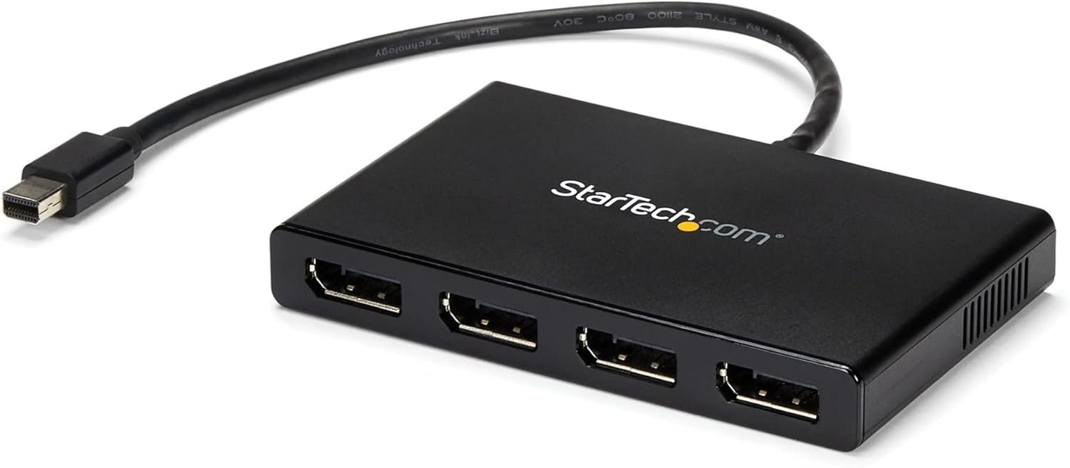 Startech 4-Port Multi Monitor Adapter - Mini DisplayPort to DisplayPort MST Hub | MSTMDP124DP - Image 2