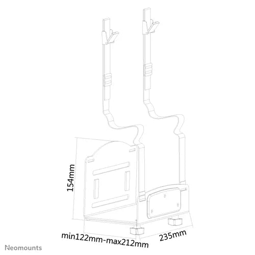 Neomounts CPU-W100BLACK PC CPU Wall Mount - Image 3