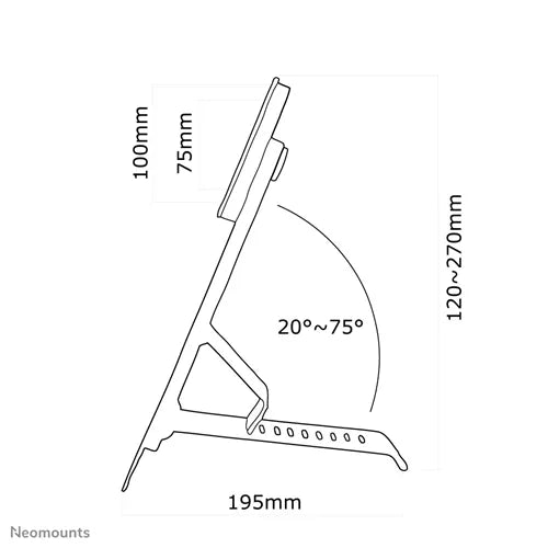 NeoMounts FPMA-D825BLACK Monitor Desk Mount - For 10-27" Screen - Image 5