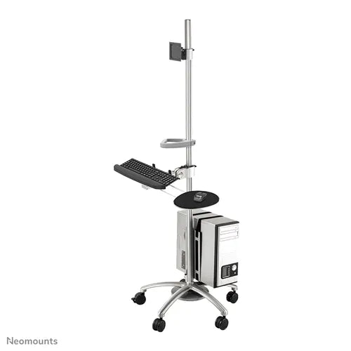 Alternative view of Neomounts 10" - 27" Mobile Work Station Floor Stand/Trolley | FPMA-MOBILE1800