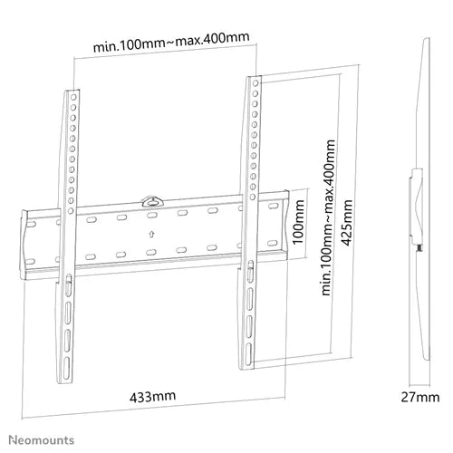 Neomounts FPMA-W300BLACK up to 55" Screen Wall Mount Bracket - Image 11