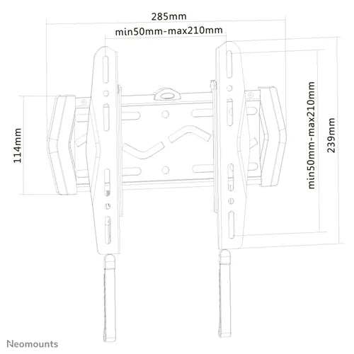 NeoMounts 22" - 40" Ultra Thin TV Wall Mount | LED-W120 - Image 3