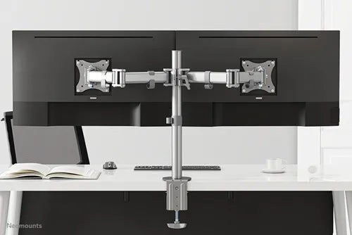 NeoMounts NM-D135DSILVER Monitor Arm Desk Mount - For Two 10-27" Screen - Image 9