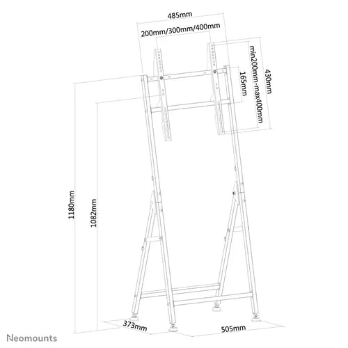 Neomounts 32" - 55" Monitor/TV Floor Stand/Trolley | PLASMA-M1000 - Image 3
