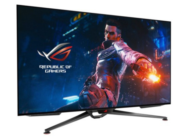 Alternative view of ASUS ROG Swift 47.5" 138Hz 0.1ms 4K Ultra HD Gaming Monitor | PG48UQ