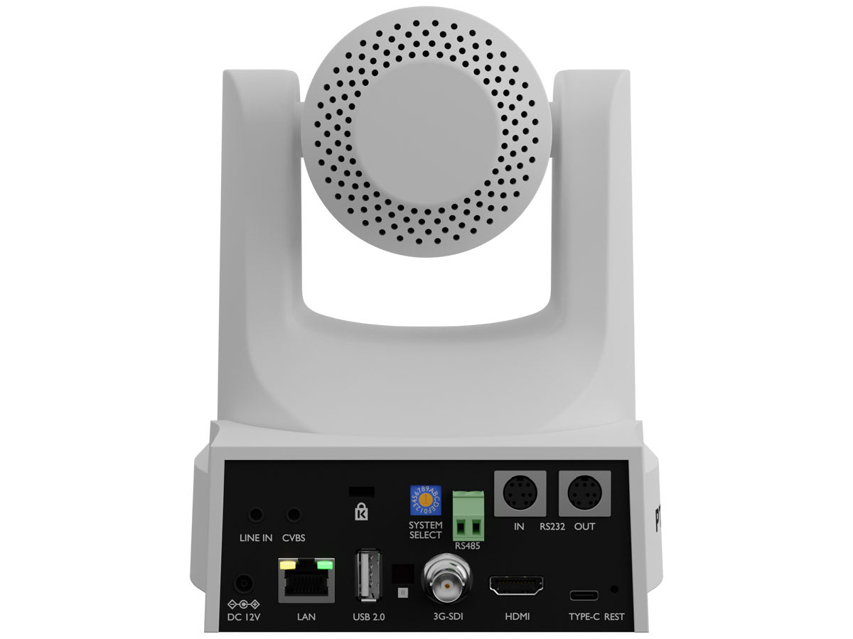 PTZOptics PT12X-SE-WH-G3 Move SE 12x Auto-Tracking PTZ Camera, White - Image 3