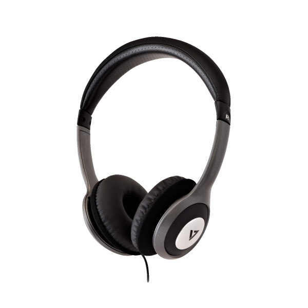Alternative view of V7 Deluxe Stereo Headphones with Volume Control - HA520-2EP