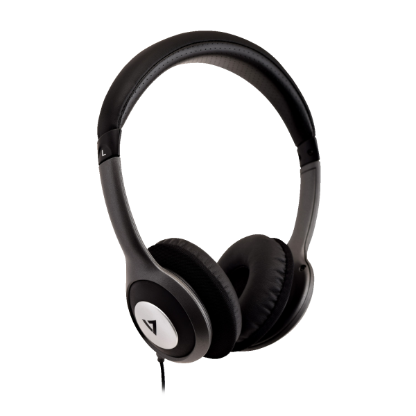 V7 Deluxe Stereo Headphones with Volume Control - HA520-2EP