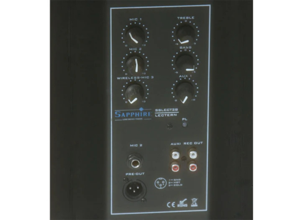 Alternative view of Sapphire Sound Lectern in Black | SSLECT2B