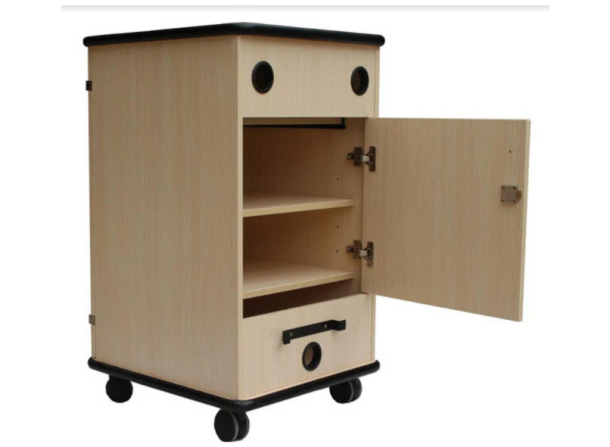 Alternative view of Sapphire AV Cabinet With Three Shelves (Light) | STRV102L