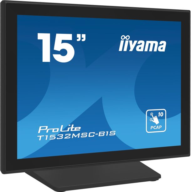 Alternative view of iiyama ProLite T1532MSC-B1S 15" Projective Capacitive 10pt Touchscreen Monitor