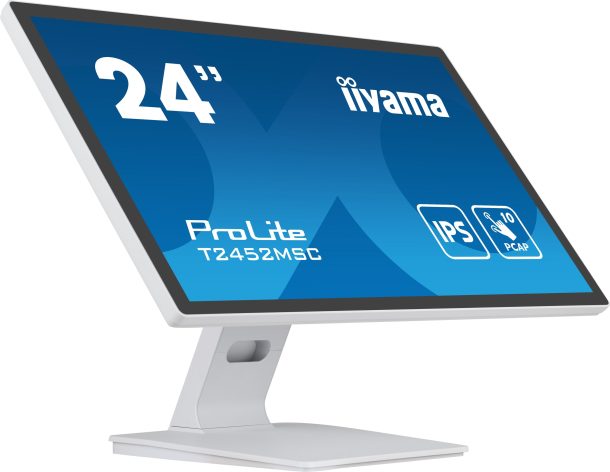 Alternative view of iiyama ProLite T2452MSC-W1 24" PCAP 10pt 60Hz Touchscreen Monitor