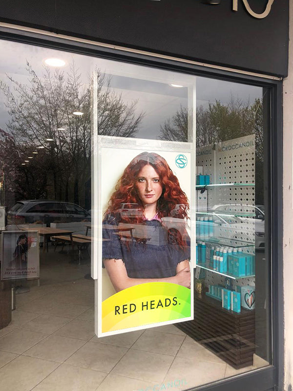 Allsee 55" White Double-Sided Ultra High Brightness Digital Display | 3500 cd/m² Ceiling Hanging Signage - Image 11