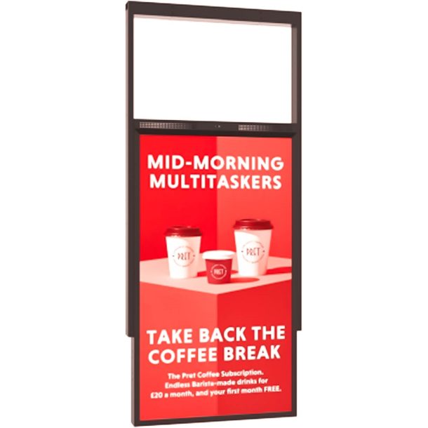 Allsee 49" Double-Sided Ultra High Brightness Digital Display | 3500 cd/m² Ceiling Hanging-Signage