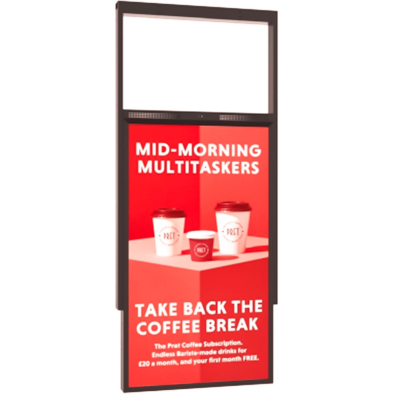 Allsee 49" Double-Sided Ultra High Brightness Digital Display | 3500 cd/m² Ceiling Hanging-Signage