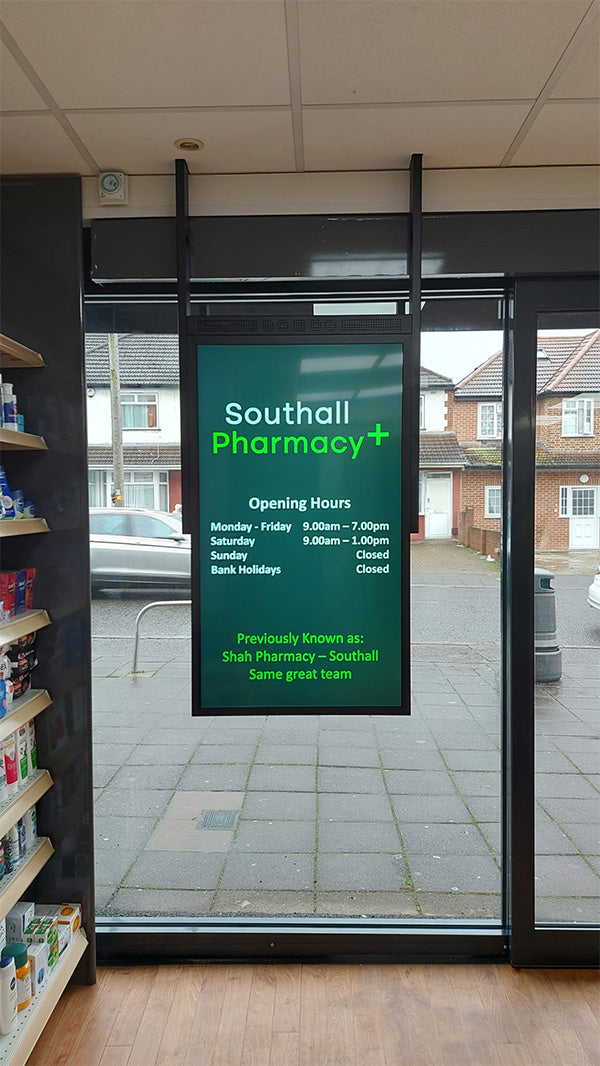 Allsee 49" Double-Sided Ultra High Brightness Digital Display | 3500 cd/m² Ceiling Hanging-Signage - Image 7