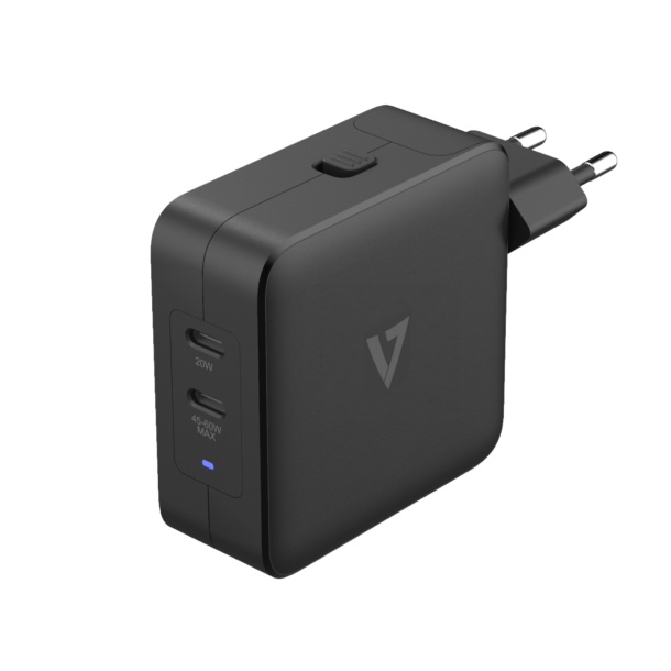 Alternative view of V7 65W USB-C PD GaN AC Charger | ACUSBC65WGAN