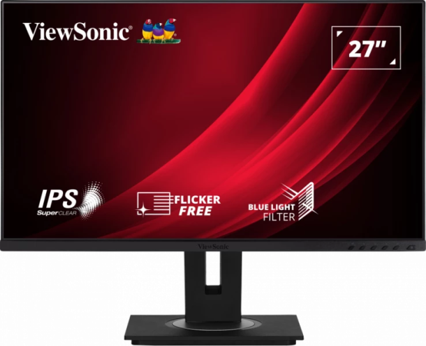 ViewSonic VG2748A-2 27" SuperClear® IPS Frameless Monitor with Advanced Ergonomics