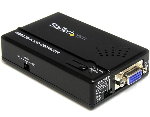 StarTech Composite and S-Video to VGA Video Scan Converter | VID2VGATV2