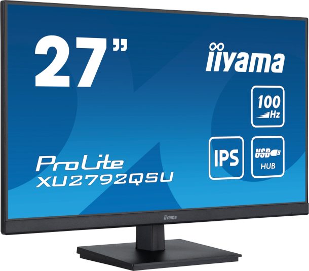 Alternative view of iiyama ProLite XU2792QSU-B6 27" WQHD IPS 100Hz Monitor