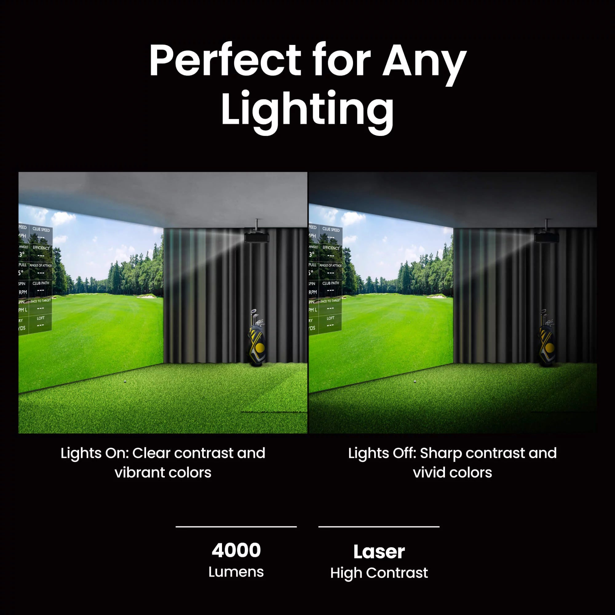 BenQ AH500ST 4000 Lumen Short Throw 1080P Laser Golf Simulator Projector | 9H.R0377.23E - Image 12