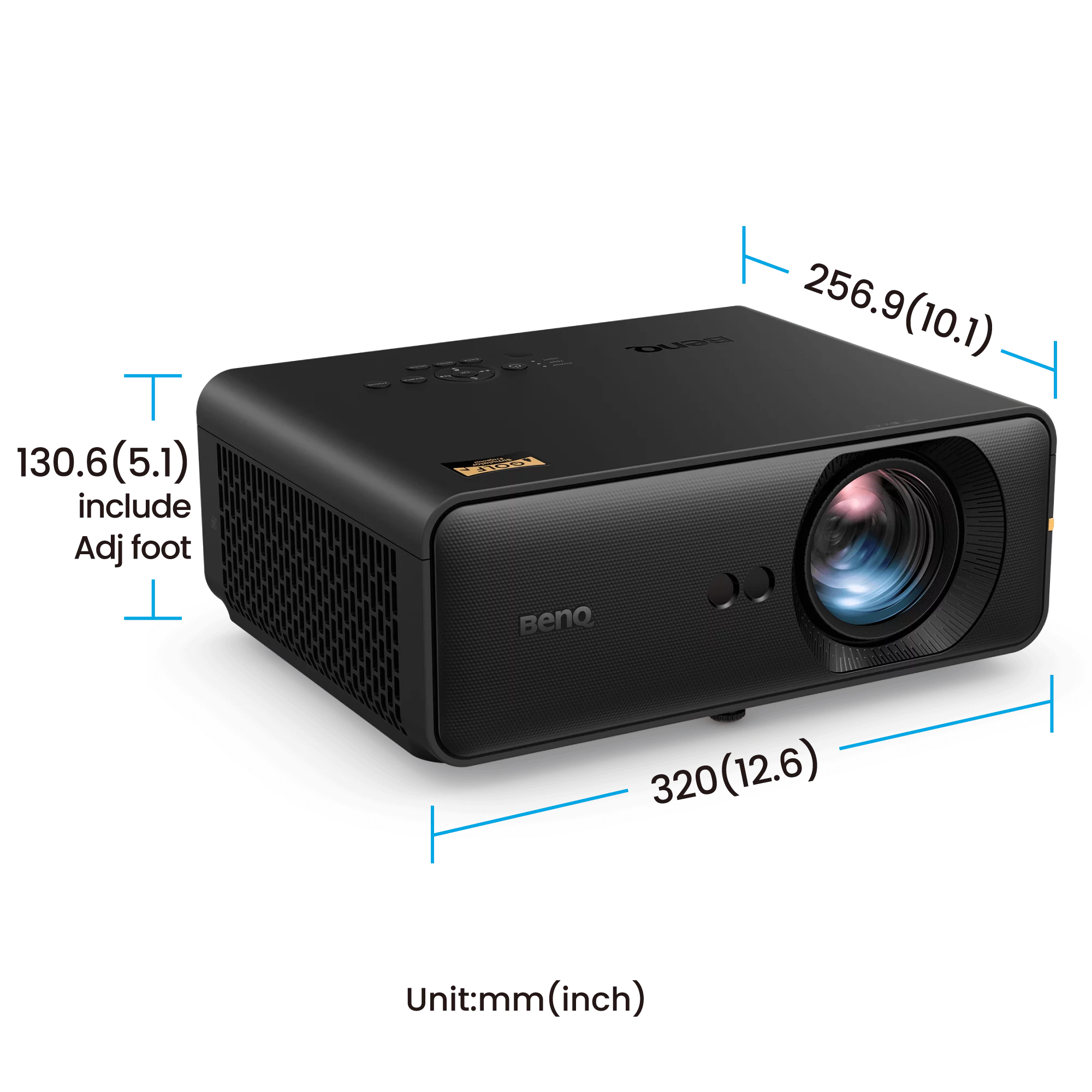 BenQ AH500ST 4000 Lumen Short Throw 1080P Laser Golf Simulator Projector | 9H.R0377.23E - Image 5